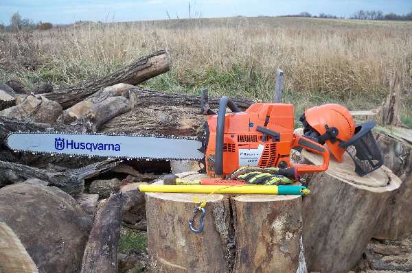 The new 395XP saw makes quick work of even the largest logs we harvest.