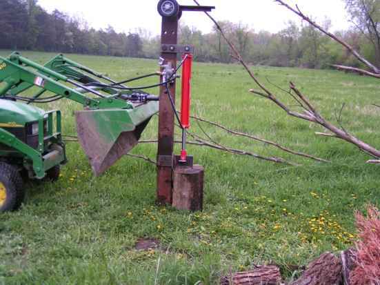 Cylinder has quick removing pins to change the log hight from 24 inch , 30 inch  or 36 inch .