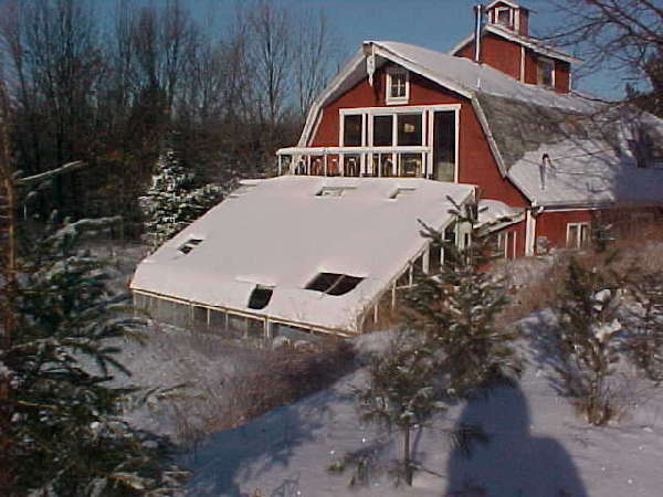 My Barn and greenhouse