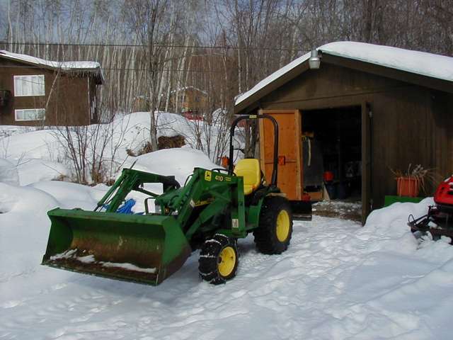 My tractor garage.