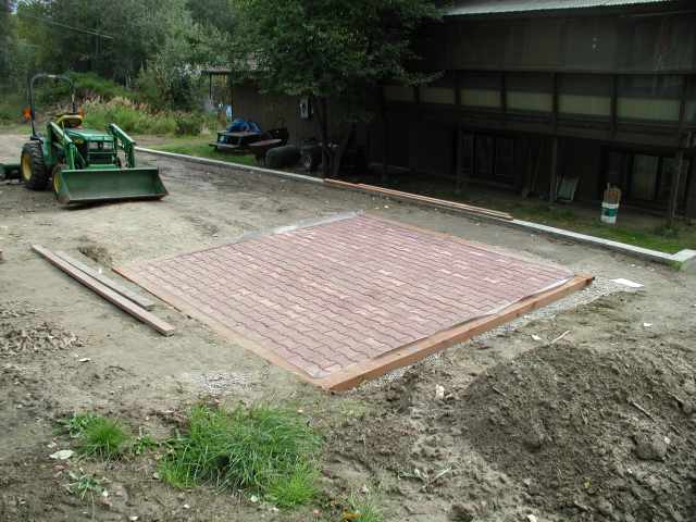 Greenhouse floor finished.