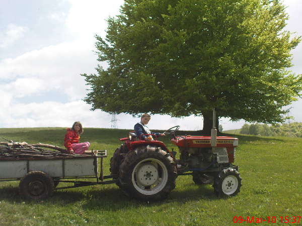 my children,my little yanmar and our land!