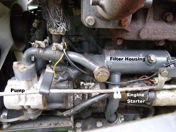 Ford 4000 hydraulic pump location #10