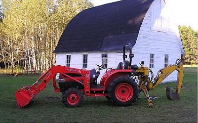 L3130 with Grizzly Backhoe