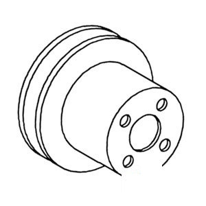 A-102221A PULLEY WATER PUMP        