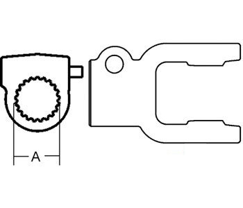 A-W097138 TRACTOR YOKE QD          