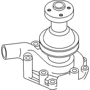 A-104354AS WATER PUMP W/ PULLEY     