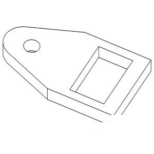 A-104629A DRAWBAR ROLLER END PLATE 