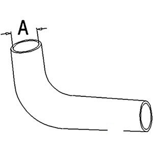 A-104701A RADIATOR HOSE UPPER      