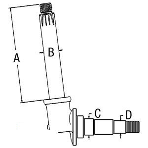 A-107282A SPINDLE (RH/LH)          