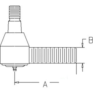 A-107291AS TIE ROD (RH THREAD)      