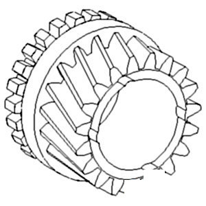 A-107303A GEAR TRANS. INPUT SHFT   