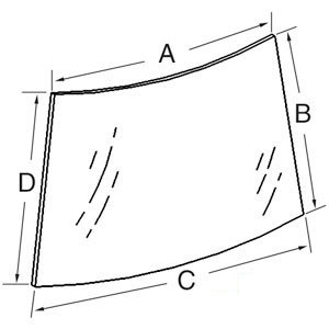 A-109133C3 GLASS UPPER WINDSHIELD   