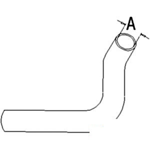 A-10A20054 RADIATOR HOSE LOWER      