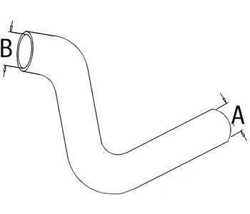A-120779C1 RADIATOR HOSE BOTTOM     