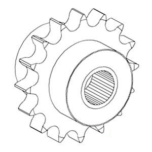 A-1321531C93 SPROCKET IDLER           