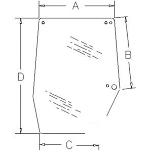A-1330930C2 GLASS RH UPPER DOOR      