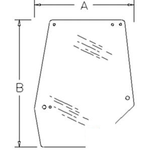 A-1330931C2 GLASS LH UPPER DOOR      