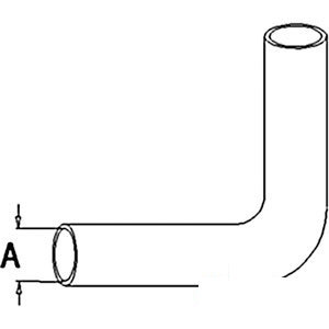 A-155613A RADIATOR HOSE UPPER      