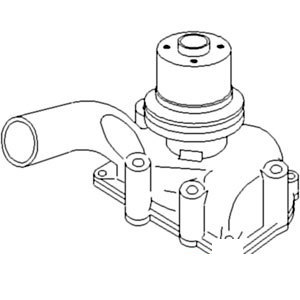 A-155911AS WATER PUMP W/ PULLEY     