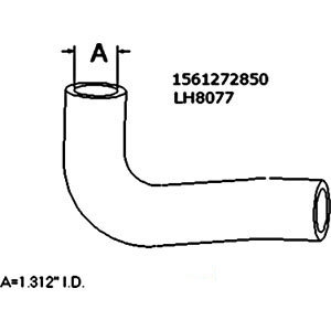 A-15612-72850 RADIATOR HOSE BOTTOM