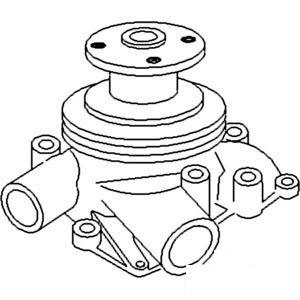 A-162095AS WATER PUMP W/ PULLEY     