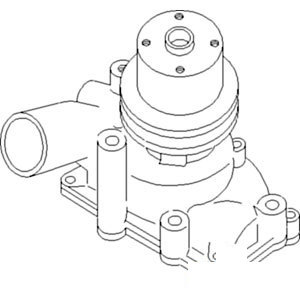 A-157400AS WATER PUMP W/ PULLEY     