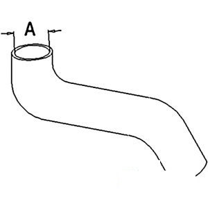 A-158715A RADIATOR HOSE UPPER      