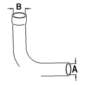A-161214A RADIATOR HOSE UPPER      