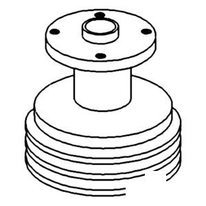 A-162073A PULLEY WATER PUMP        