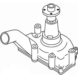 A-162900AS WATER PUMP W/BACK PLATE  