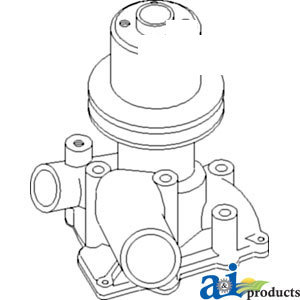 A-163365AS WATER PUMP W/ PULLEY     