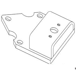 A-163582A FRONT DRAWBAR SUPPORT    