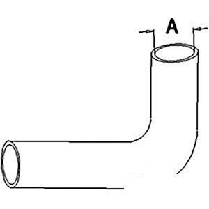 A-166288A RADIATOR HOSE UPPER      