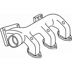 A-166871A MANIFOLD EXHAUST (FRONT) 