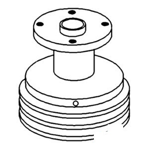 A-168766A PULLEY WATER PUMP        