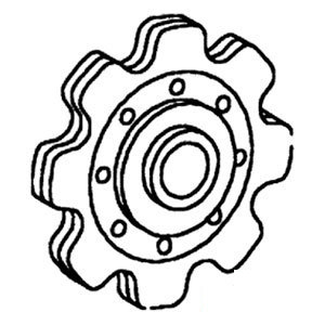 A-176283C91 LOWER IDLER SPROCKET     