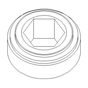 A-70575883 DISC BRG.; HEX BORE PL   