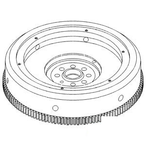 A-1808412C92 FLYWHEEL W/ RING GEAR    