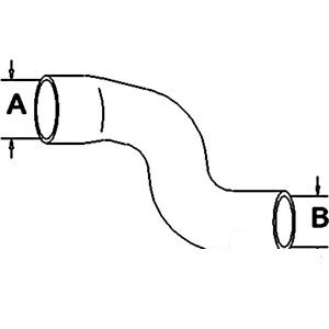 A-186489A1 RADIATOR HOSE LOWER      