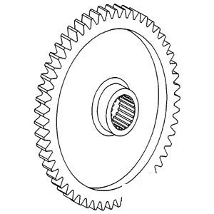 A-1868532M1 GEAR PTO                 