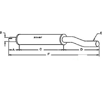 A-186886M91 MUFFLER                  