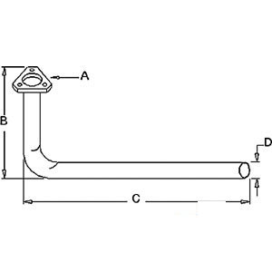 A-189678M91 EXHAUST PIPE             