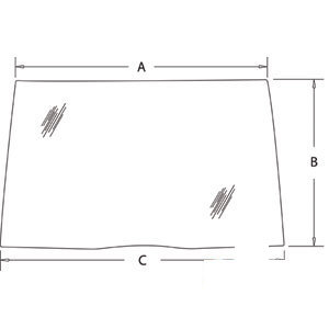 A-190032A5 GLASS WINDSHIELD         