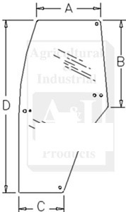A-192003A6 GLASS DOOR (LH)          