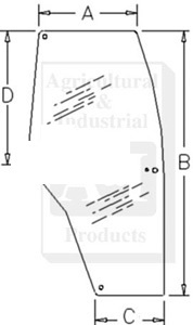 A-192004A6 GLASS DOOR (RH)          