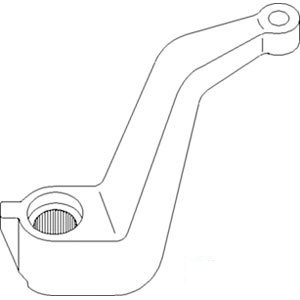 A-193912C3 STEERING ARM RH          