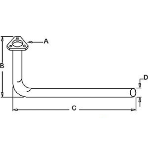 A-194268M92 EXHAUST PIPE             