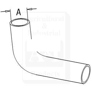 A-194734M1 RADIATOR HOSE TOP        