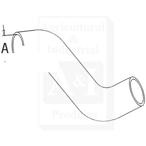 A-194735M2 RADIATOR HOSE BOTTOM     